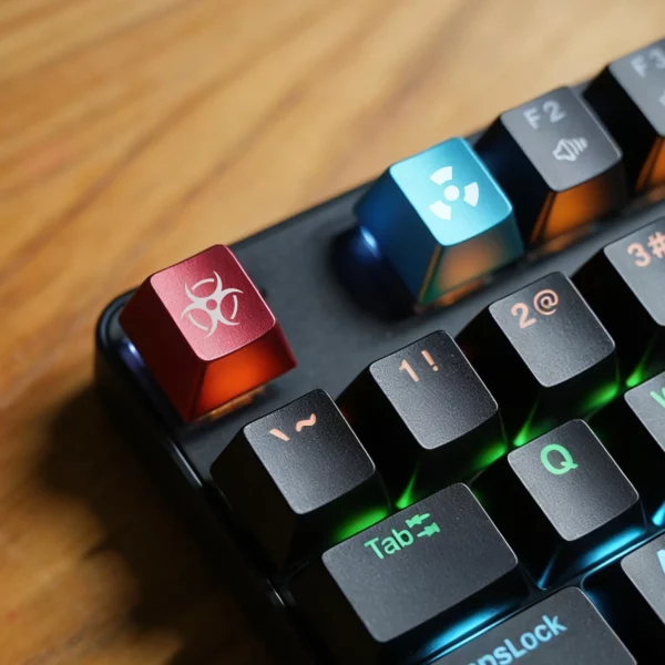 Personalised Colorful Aluminum Alloy Metal ESC/R4 Keycap for Cherry MX