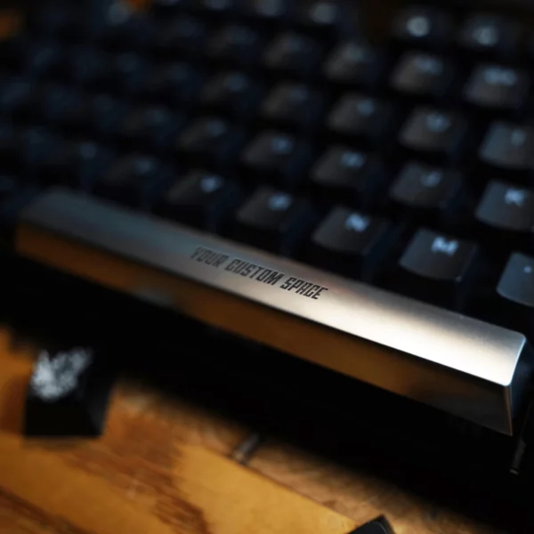 Deep Engraved Blank Space Zinc Alloy Metal Keycap for Cherry MX Mechanical Keyboard